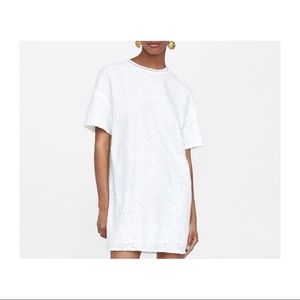 Zara White Sequin Mini Dress